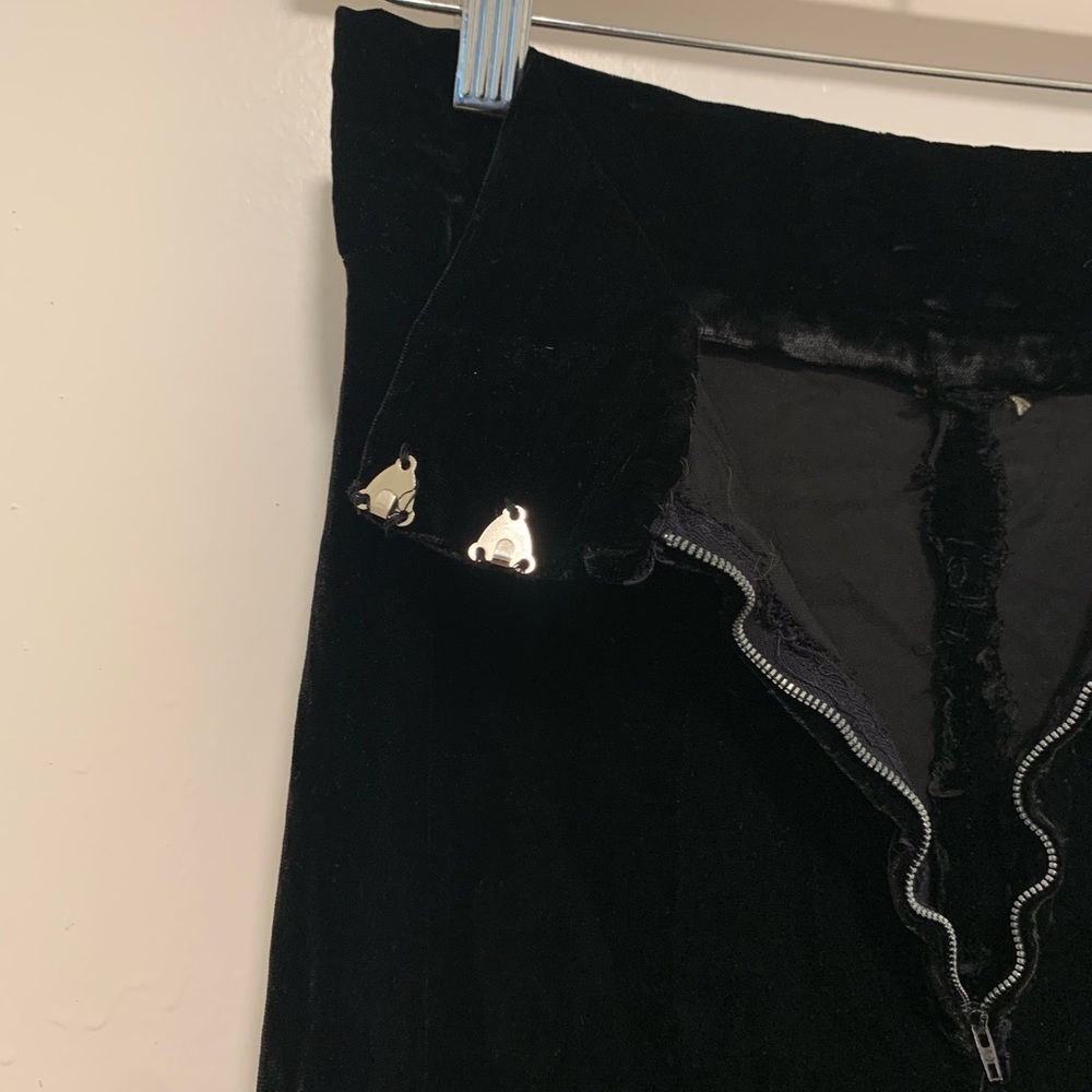 Vintage 70s long velvet black skirt - Picture 11 of 11